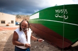 Pasquale De Rubeis "U Pachinu" nella discarica di Lampedusa. Foto Andrea Kunkl 2010